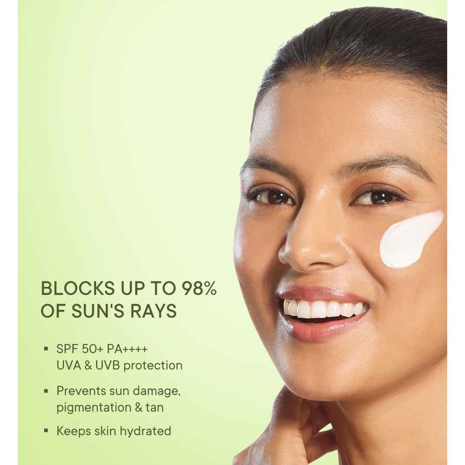Quench SPF 50+ PA++++ Korean Sunscreen with Avocado & Vitamin E No White Cast