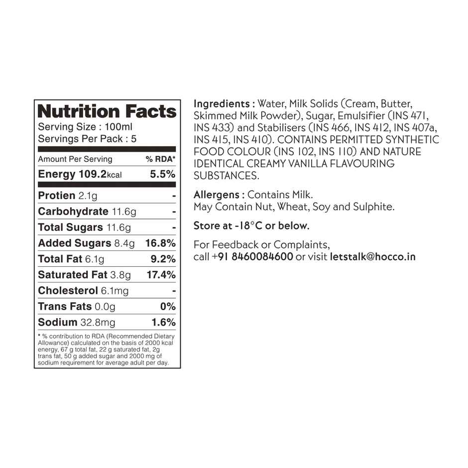 Huber & Holly Pondicherry Vanilla Ice Cream Tub