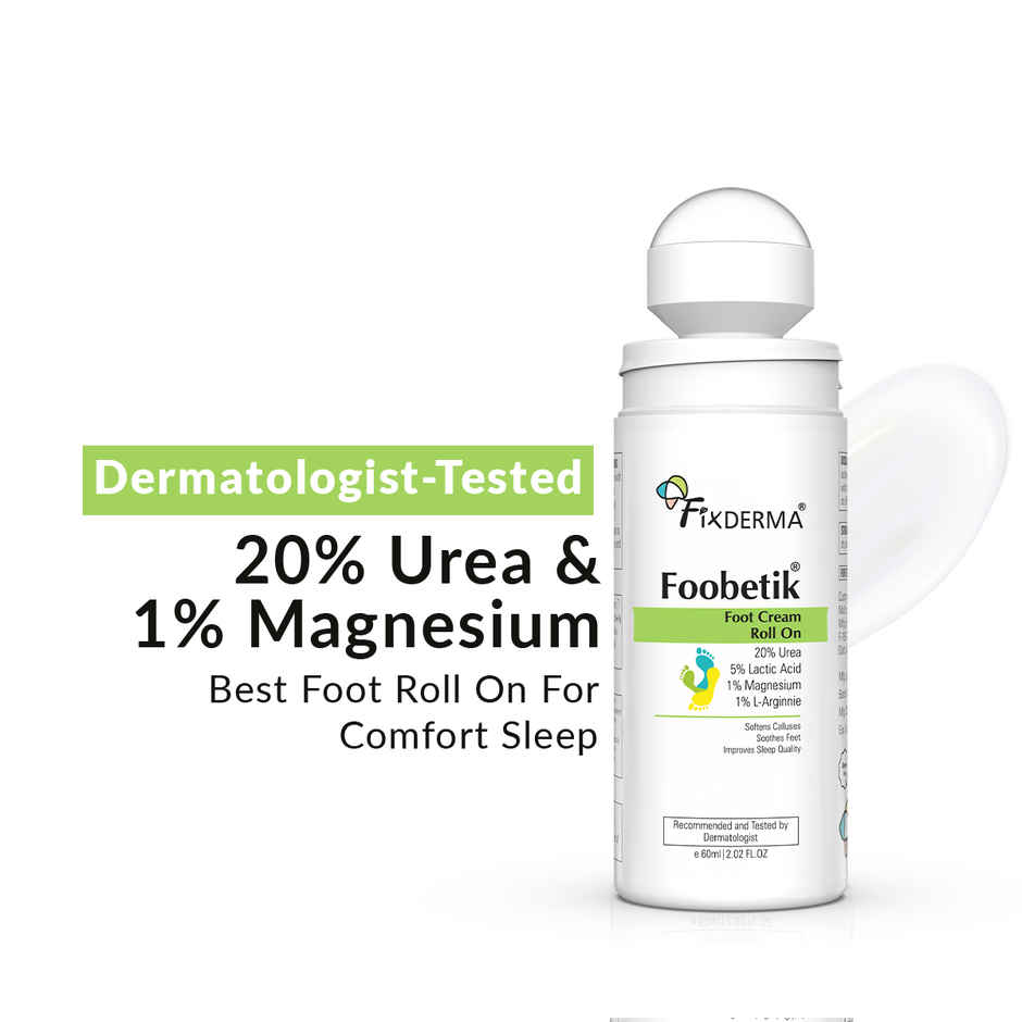 Fixderma Foobetik 20% Urea Foot Roll On For Cracked Heels with 5% Lactic Acid