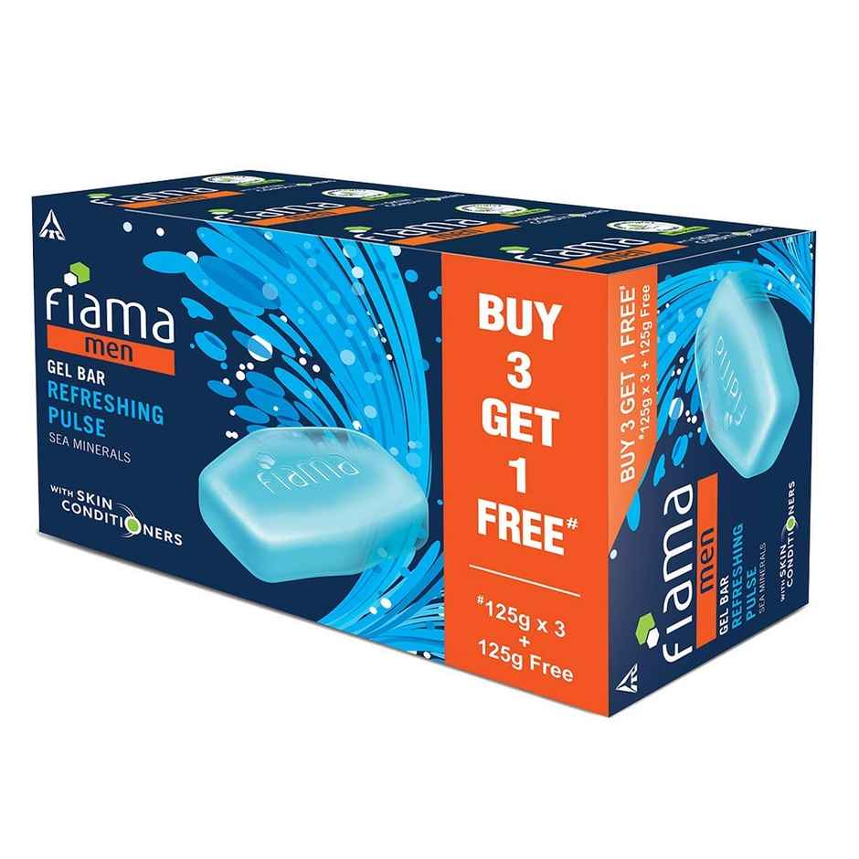 Fiama Men Refreshing Pulse Gel Bar (Buy 3 Get 1 Free)