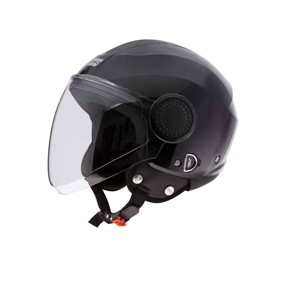 Studds Urban Isi Certified Open Face Motorcycle Helmet For Adults With Visor (Black - M)