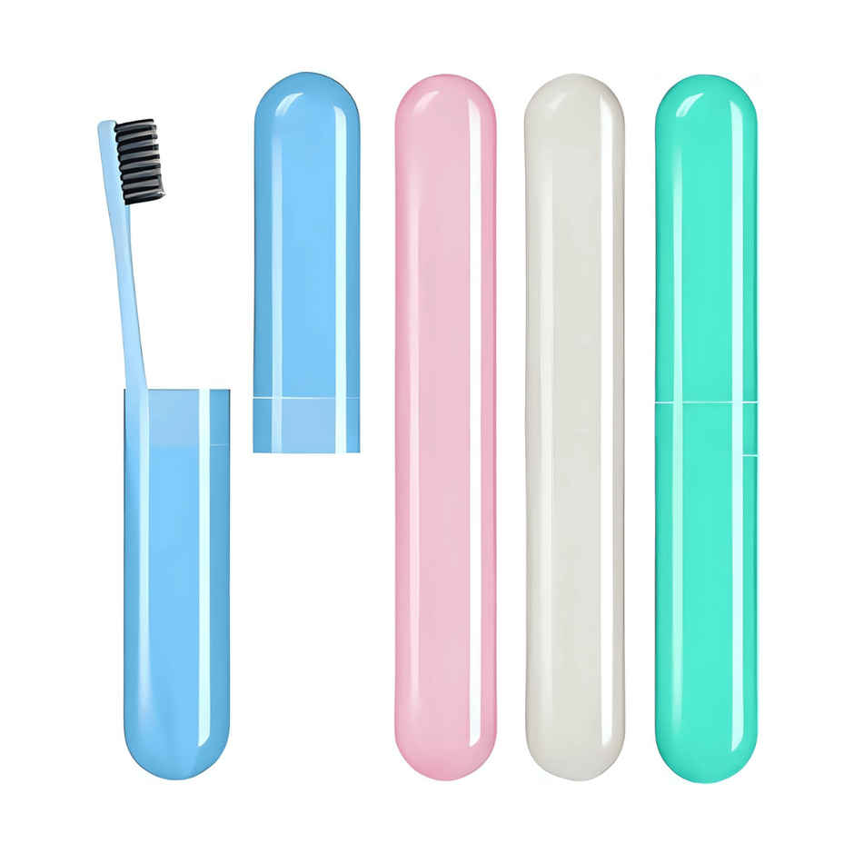 Zulaxy Portable Toothbrush Case for Travel & Daily Use | Multicolour