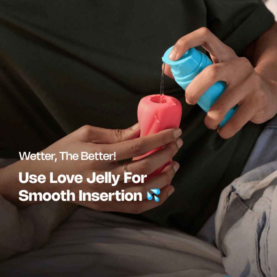Leezu's Toofaan Intense Stroker Personal Massager with Water Based Lubricating Gel