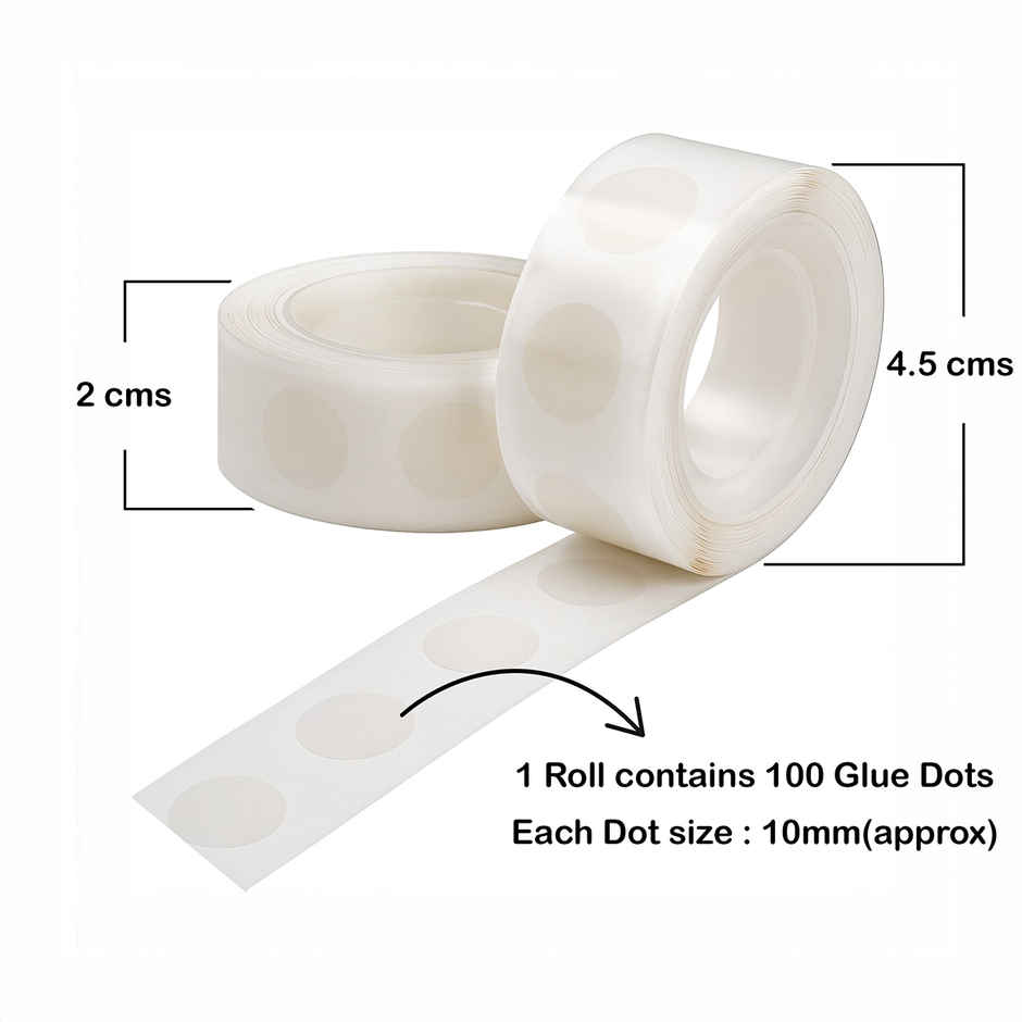 Balloon Glue Dots Tape | Birthday Decoration Accessories | Party Adhesive | Pack Of 2 | Propcon