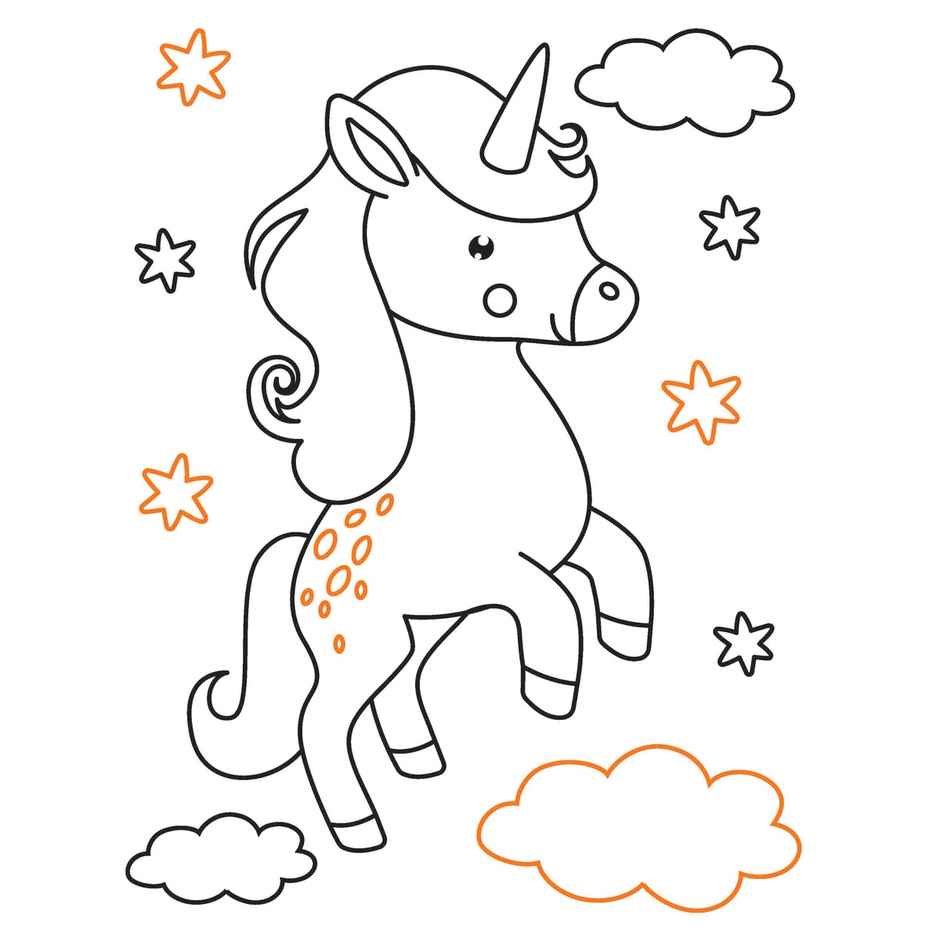 Unicorn Neon Colour & Sticker Dots Book Over 500 Stickers Book for kids Ages 3-7|Fun Coloring Book