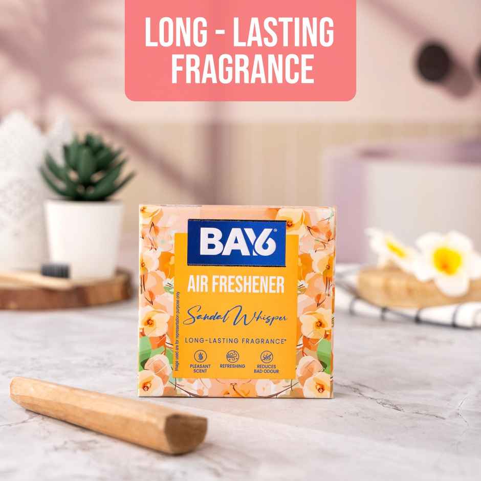 BAY6 Bathroom Air Freshener Blocks - Sandal - Long Lasting Fragrance