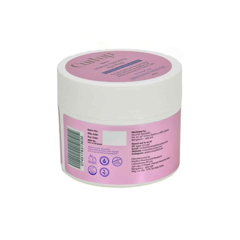 Curl Up Intense Hydrating Hair Mask | Deep Conditioner For Curly Hair & Wavy Hair | Silicone Free