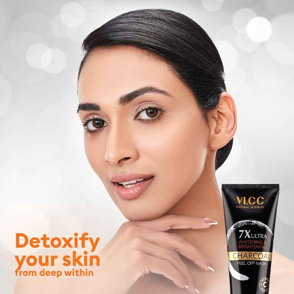 VLCC 7X Ultra Whitening & Brightening Charcoal Peel Off Mask