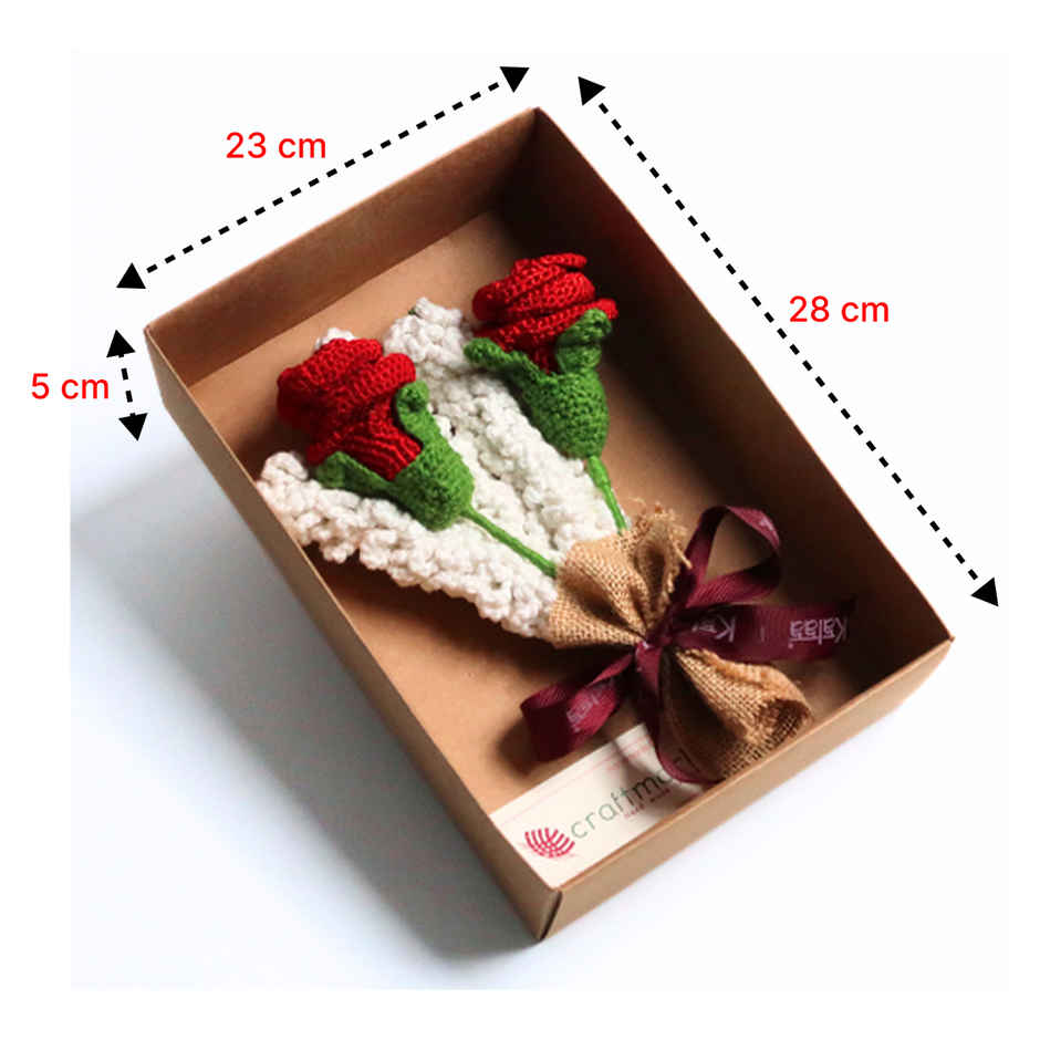 Handcrafted Crochet Roses Bouquet | The Kalaa Store