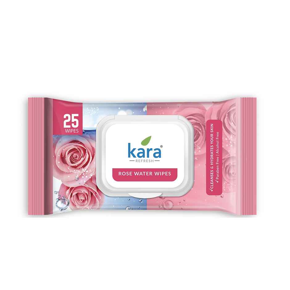 Kara Rose Water Wipes | 25 Pulls Per Pack
