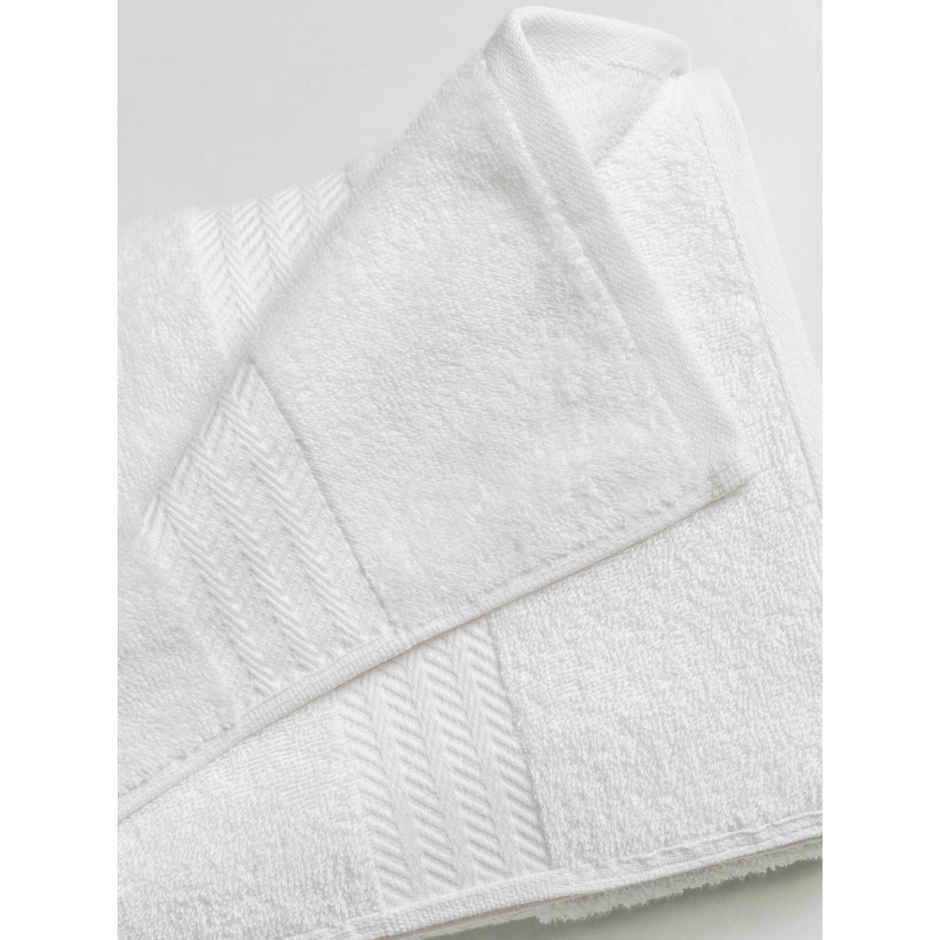 DDECOR Highly Durable Good Absorbency Cotton 500 GSM Bath Towel - White