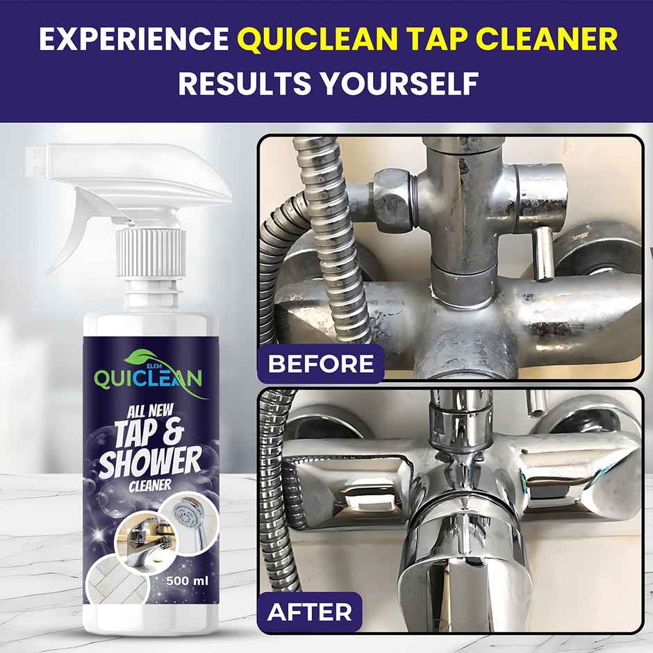 Quiclean Tap and Shower Cleaner | Removes Limescale & Hard Water Stains