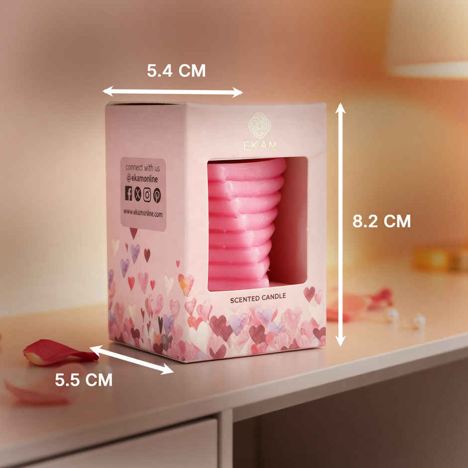 Svish On The Go Naughty Cards Adult Game For Couple (1pc) & Ekam Moonlit Desire Heart Pillar Candle (1pc) Combo