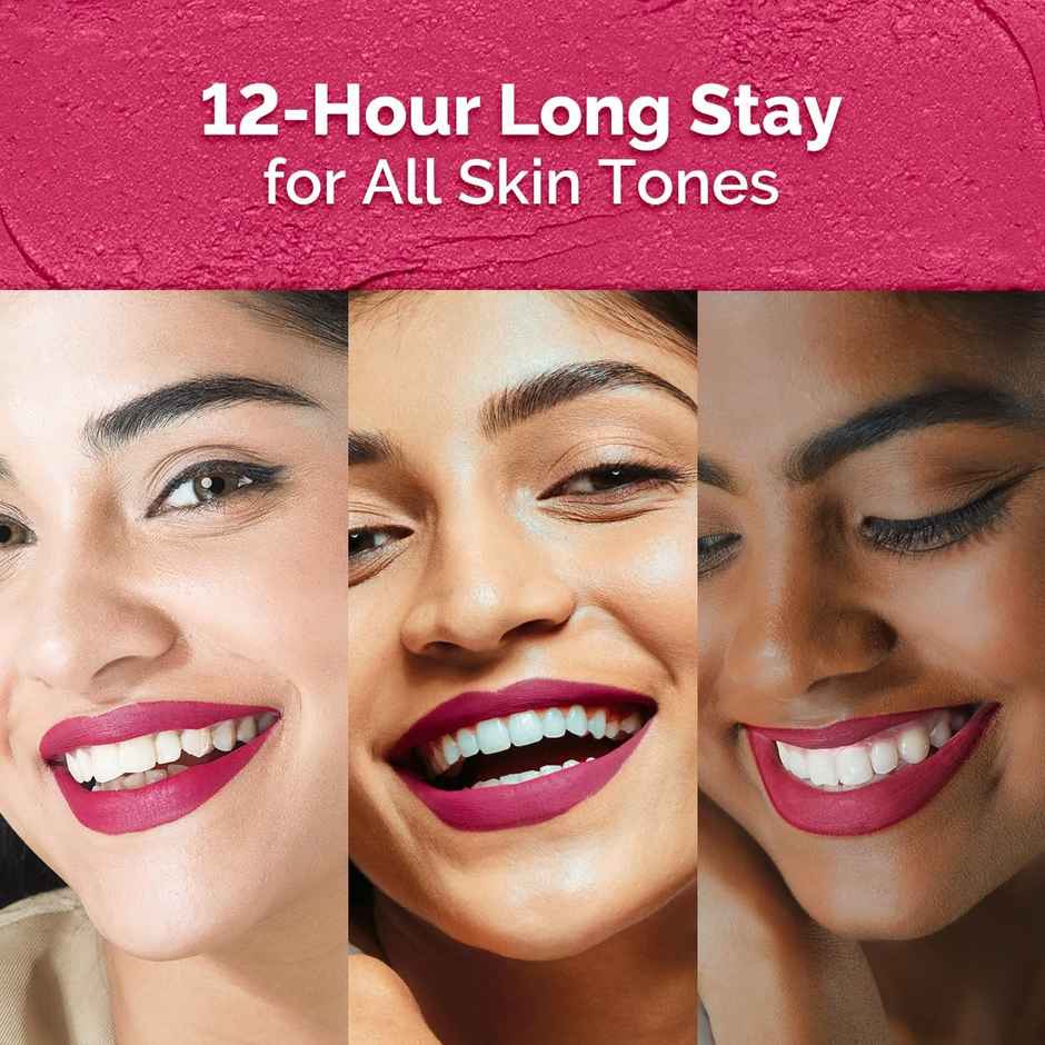 Mamaearth Moisture Matte Longstay Lipstick | 03 Candyfloss Pink