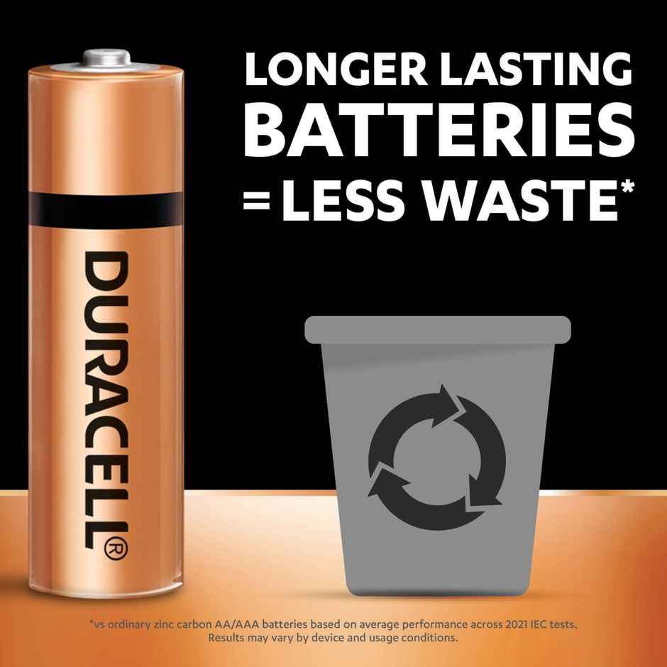 Duracell Alkaline AA Battery (Pack of 10) for Everyday Devices, Clock, Toy, Remote Combo