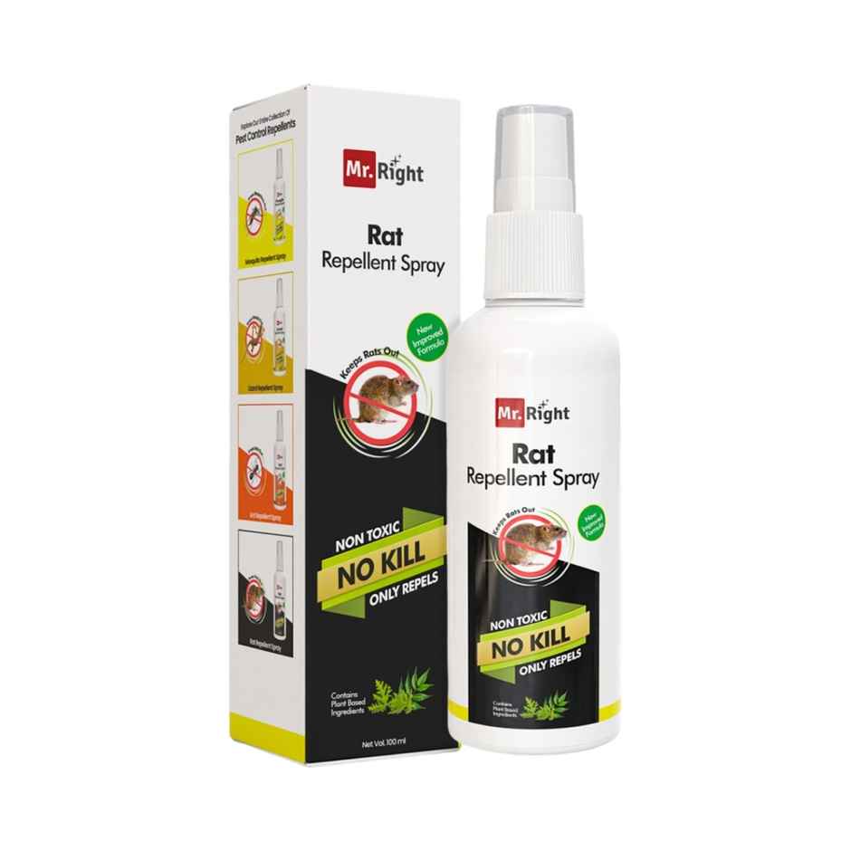 Mr. Right Herbal Rat Repellent Spray for Car & Home | Chemical-Free