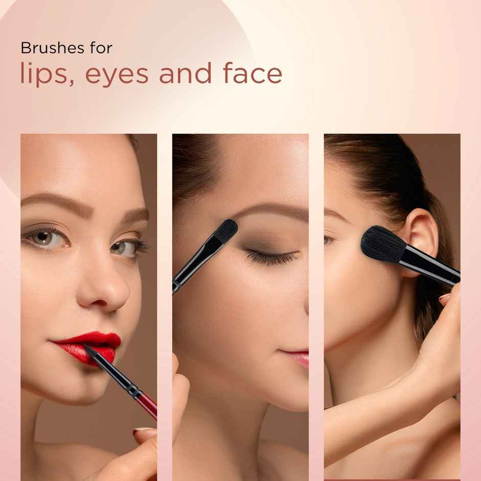 VEGA Set Of 5 Makeup Brush Applicator For Women Ideal Face | Eye & Lip Brush | Rv-05