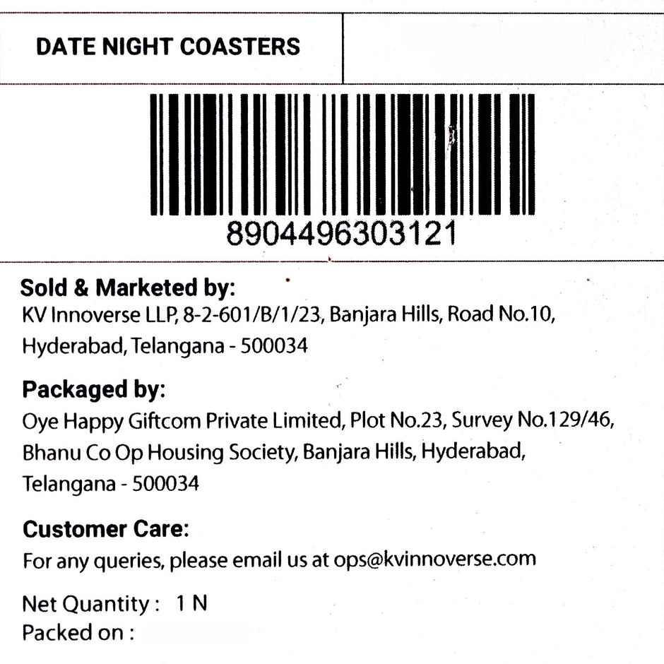 Happy Mail Date Night Coasters