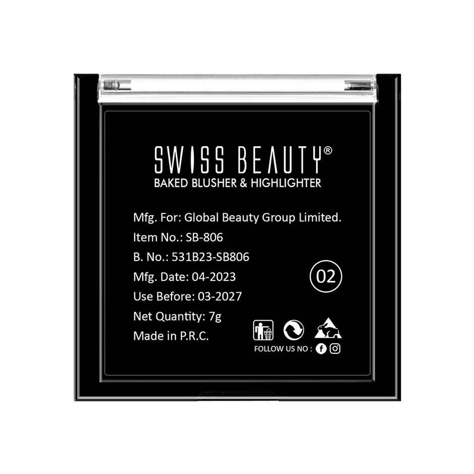 Swiss Beauty Baked Blusher & Highlighter - 05