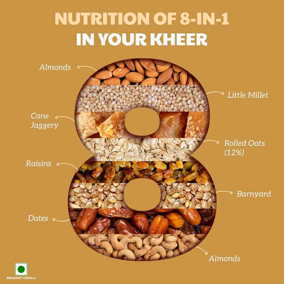 Right Shift Millet Oats Kheer Mix | High Protein & Fibre, No preservative | Sweetened with Jaggery