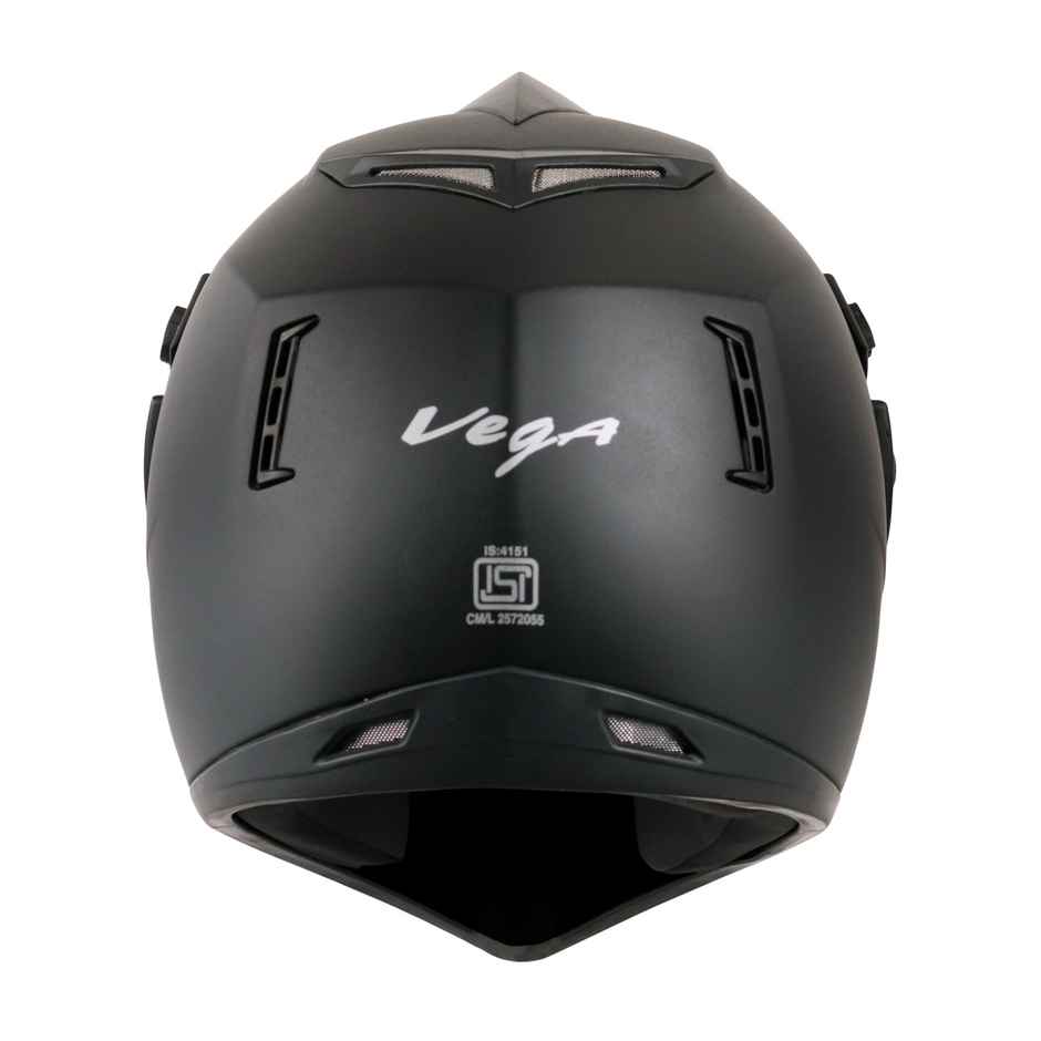 Vega Off Road Lightweight Full Face Helmet- Dull Black L