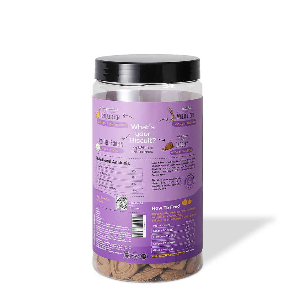 Applod 100% Real Chicken Dog Biscuit | For Puppy & Adult Dogs | Best Training Dog Treat