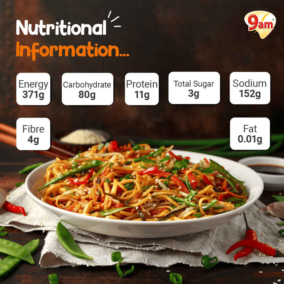 9am Hakka Noodles, Family pack ,Quick & Easy Cooking