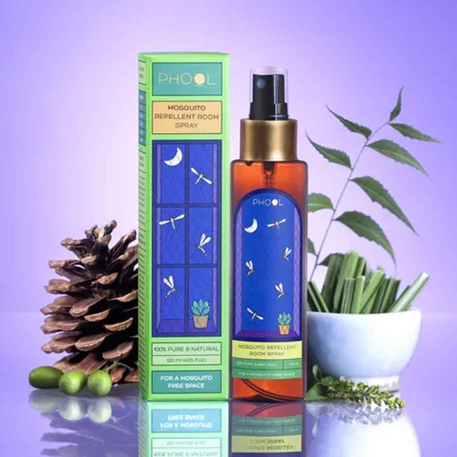 Phool Mosquito Repellent Room Spray | 100% Natural And Chemical Free Baby And Pet Safe