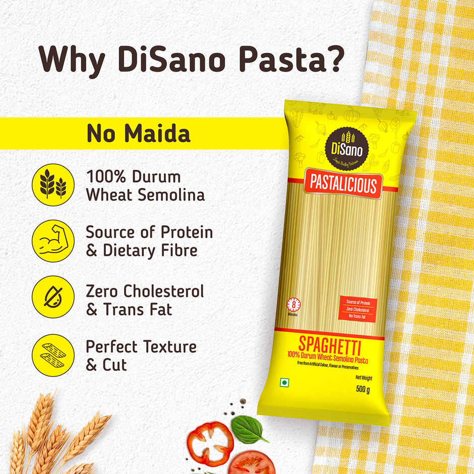 Disano Spaghetti Pasta, Durum Wheat, No Maida Combo