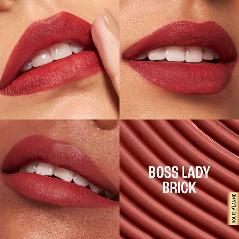 Lakme 9to5 Hya Matte Lip Liquid + Hyaluronic Acid | Boss Lady Brick