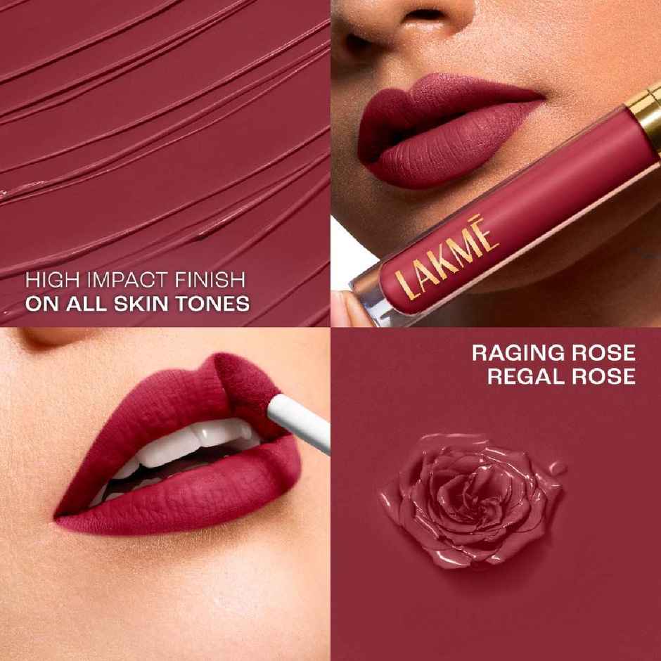 Lakme Rouge Bloom Matte Lip Liquid Regal Rose 102