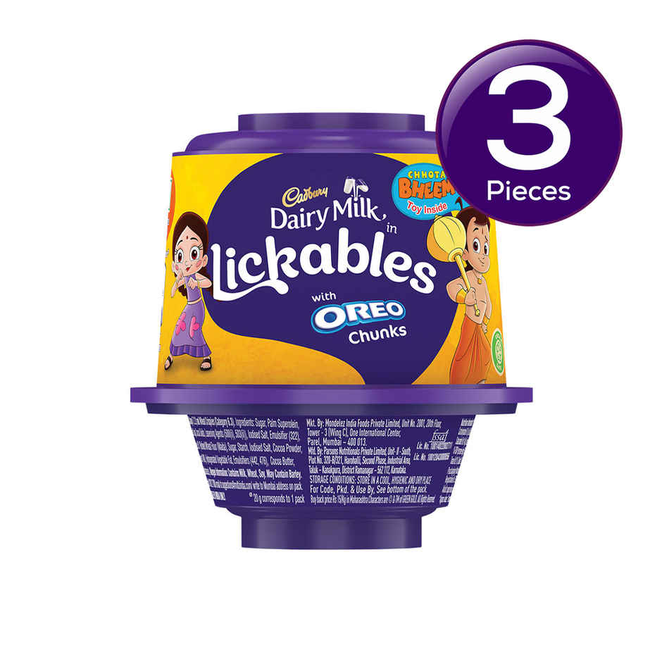 Cadbury Dairy Milk Lickables Chocolate with Oreo Chunks Combo
