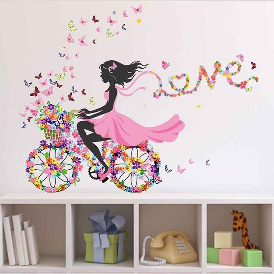 Wollzo 100 cm Cute Love Self Adhesive Sticker