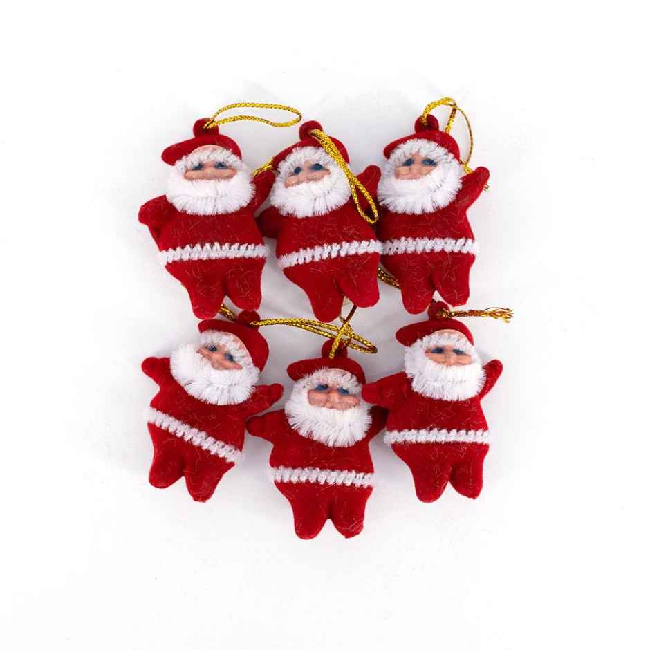 Christmas Santa Tree Decorations | Red | Picfest