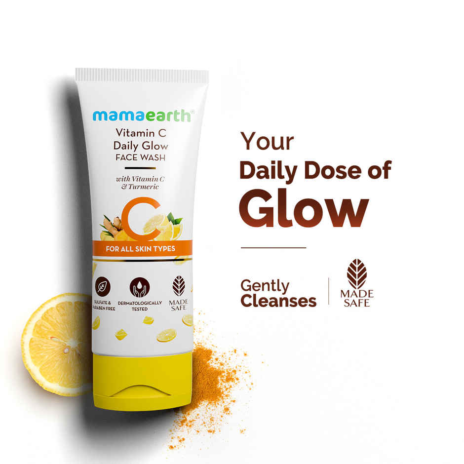 Mamaearth Vitamin C Face Wash with Vitamin C and Turmeric for Skin Illumination