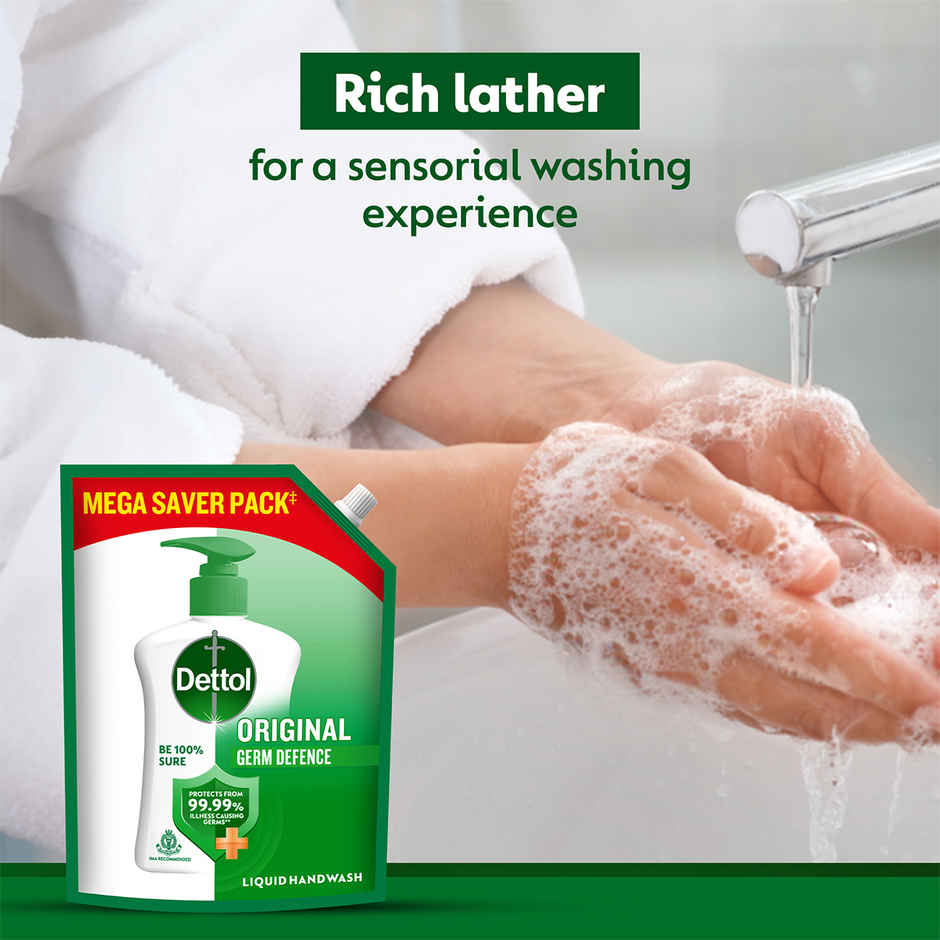 Dettol Original Hand Wash Refill | 99.99% Germ Protection