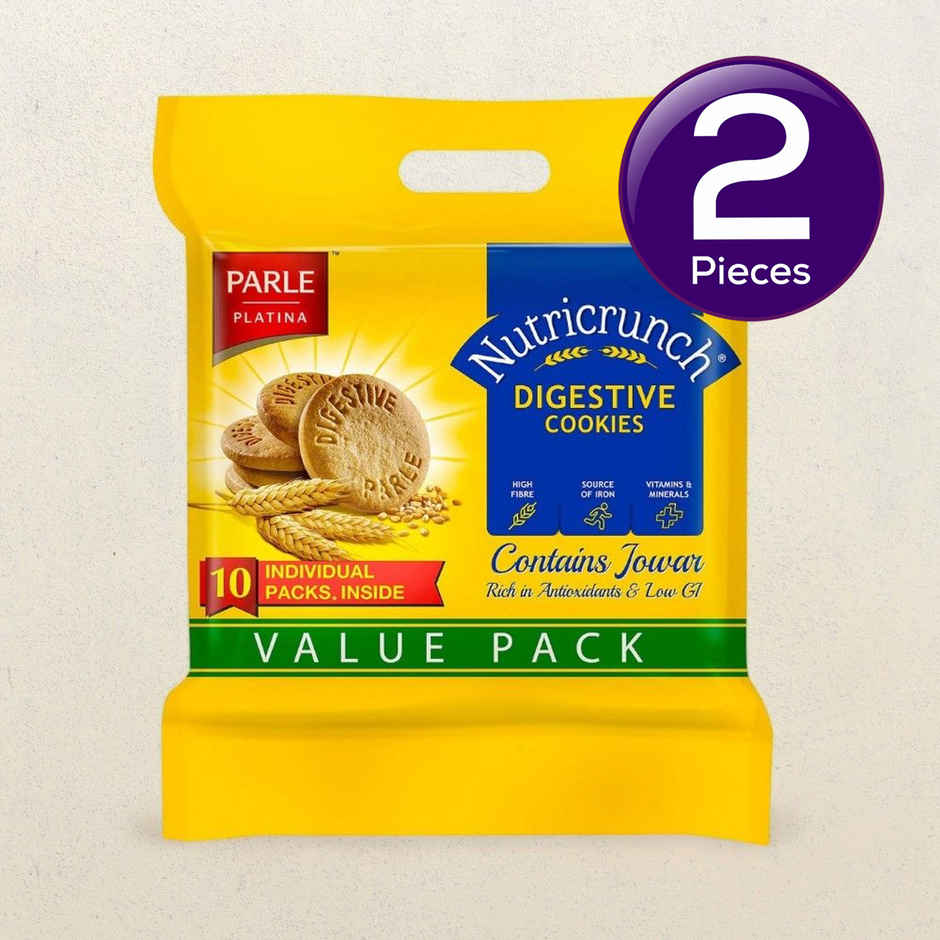 Parle Classic Jowar Digestive Biscuit | Cholesterol-free, Maida-freeand Trans Fat-free Combo