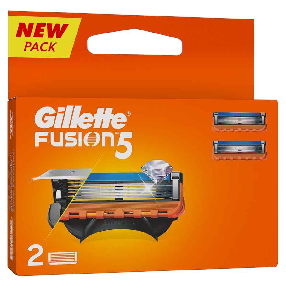 Gillette Fusion Manual Shaving Razor Blades For Men (2 Cartridges)