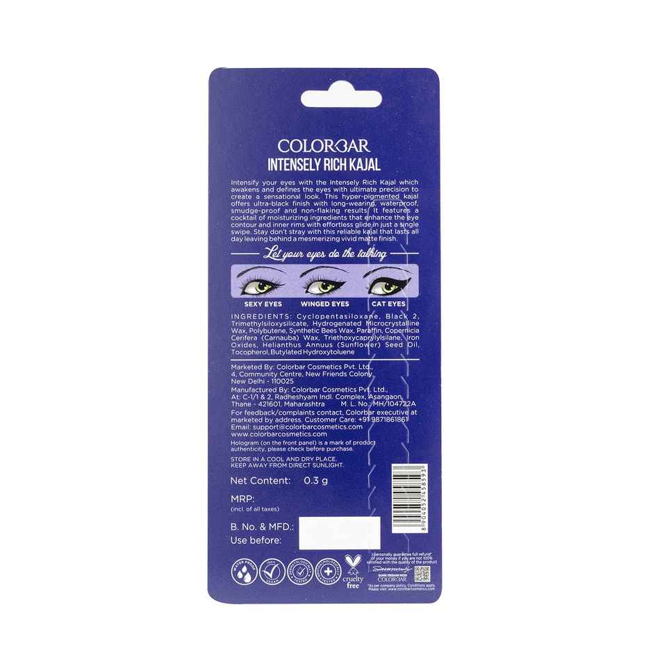 Colorbar Intensely Rich Kajal-Creatively Black