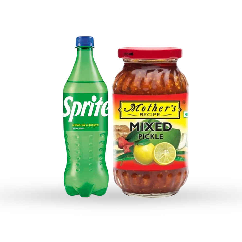 Sprite Lemon And Lime Soft Drink (750ml) & Mother'S Recipe Mixed Pickle (300g) Combo 