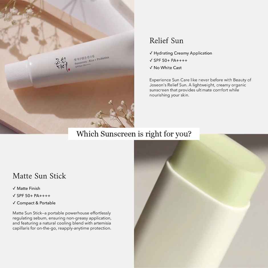 Beauty Of Joseon Matte Sun Stick Mugwort + Camelia