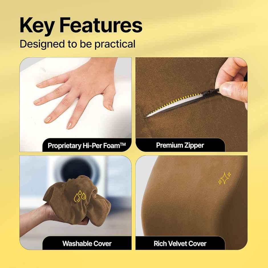 Frido Ultimate Car Neck Rest Pillow - Tan