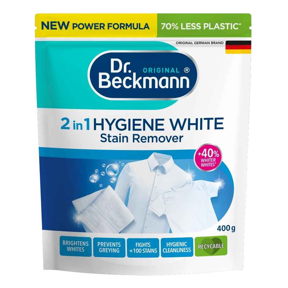 Dr. Beckmann 2-In-1 Hygiene Unscented WHite Stain Remover Powder
