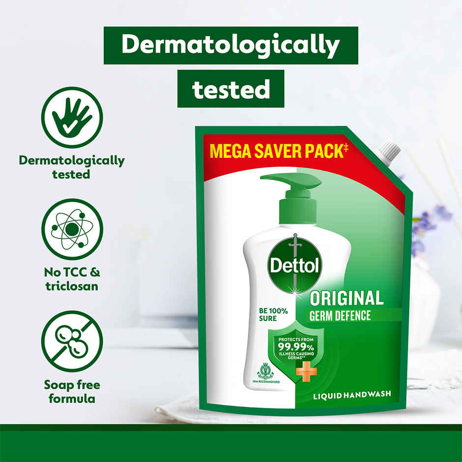 Dettol Original Hand Wash Refill | 99.99% Germ Protection