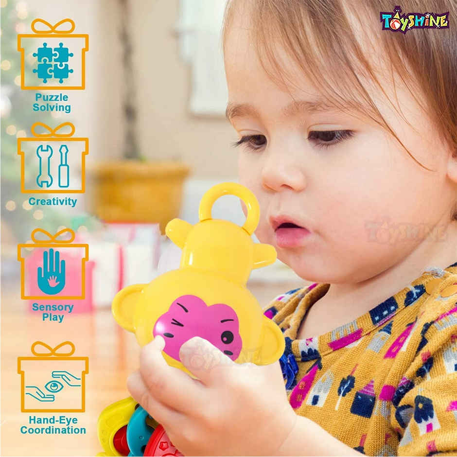 Toyshine Rattle Set - 8-Piece for Newborns - Colorful & Engaging