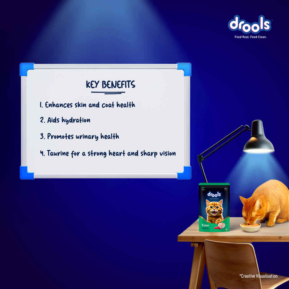 Drools Tuna Mousse Adult Cat Wet Food 80gm