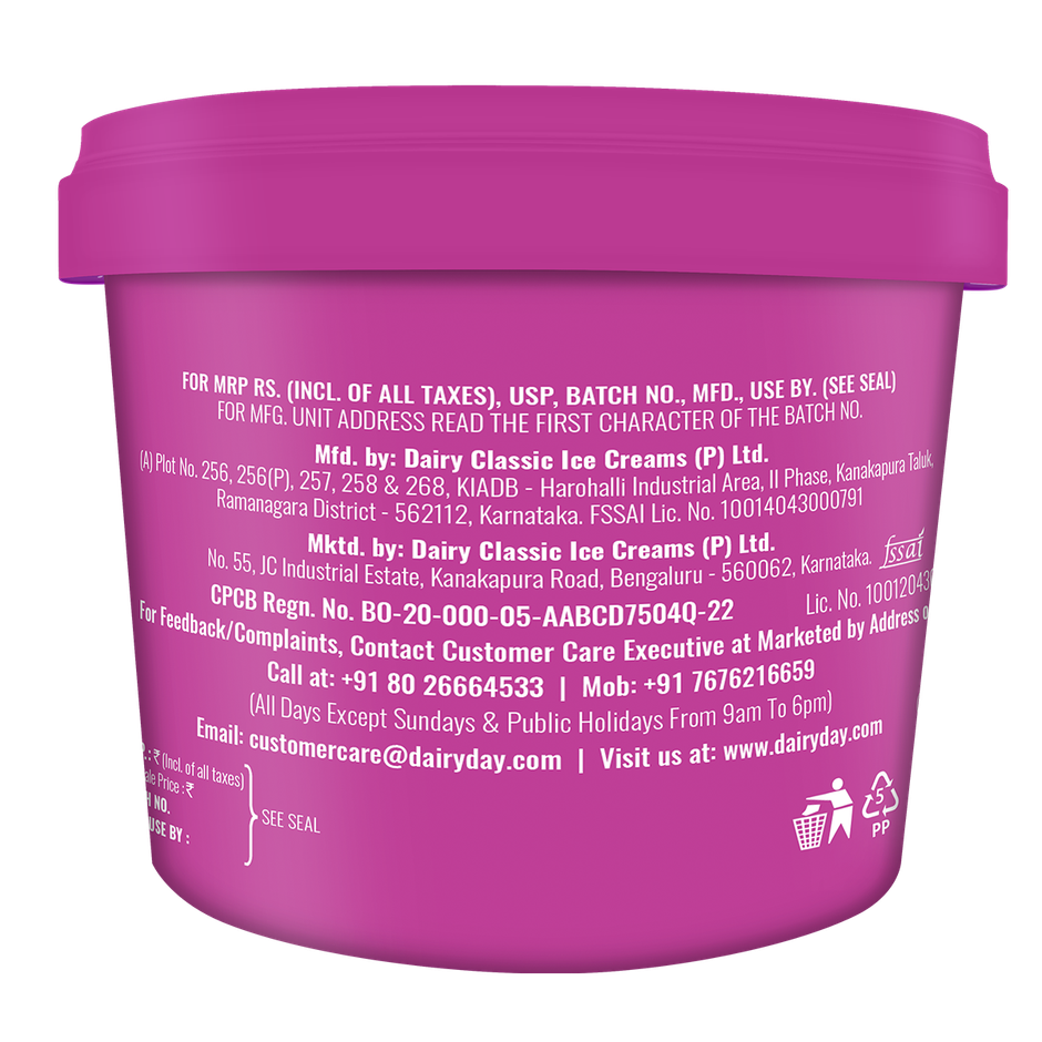 Dairy Day Jamun Fruit Chunks Ice Cream Tub