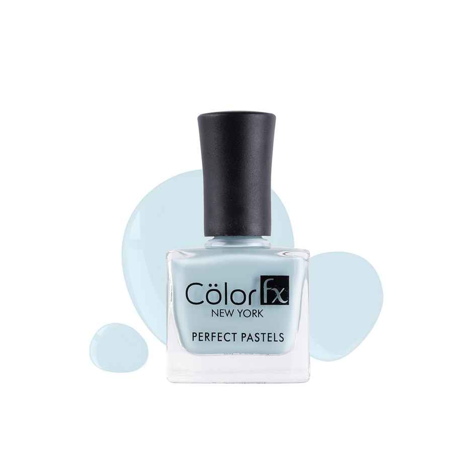Color Fx Perfect Pastel Longlasting Glossy 21 Toxin Free Non Yellowing Powder Blue Nail Polish 168