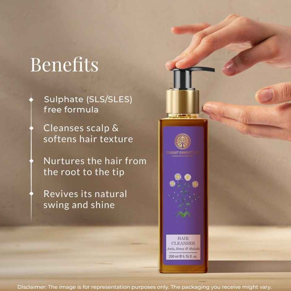 Forest Essentials Hair Cleanser Amla Honey Mulethi | Travel Size Nourishing Shampoo