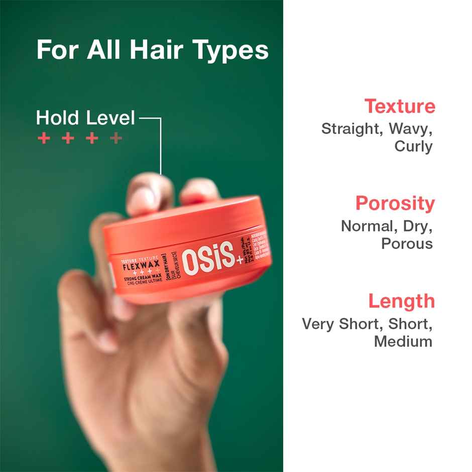 Schwarzkopf Professional OSiS+ Flexwax Strong Hair Styling Cream Wax